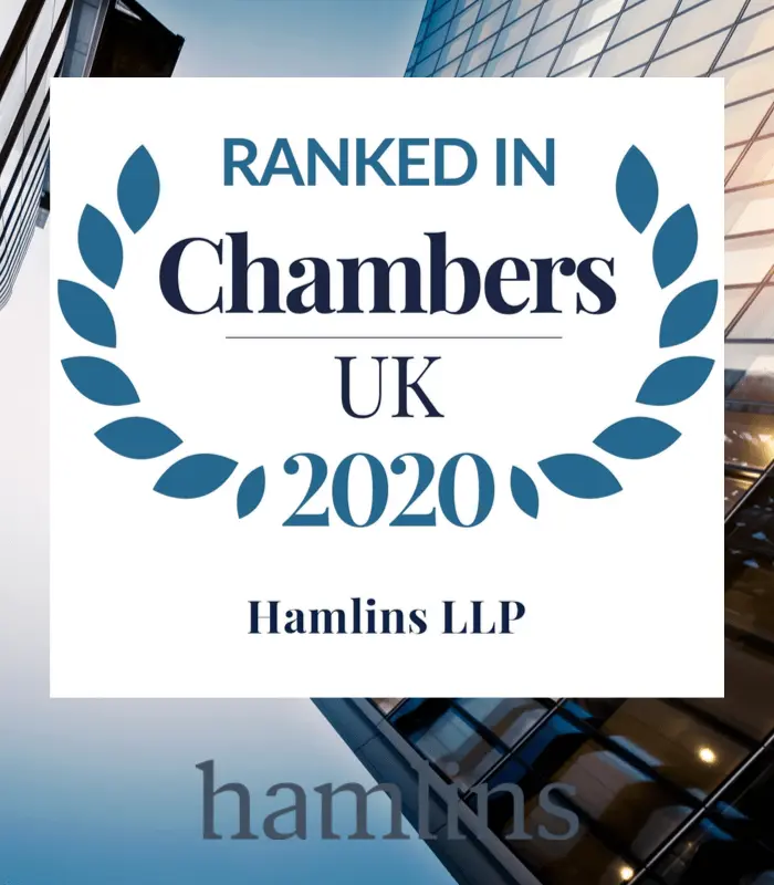 Hamlins’ expertise recognised in Chambers and Partners 2020
