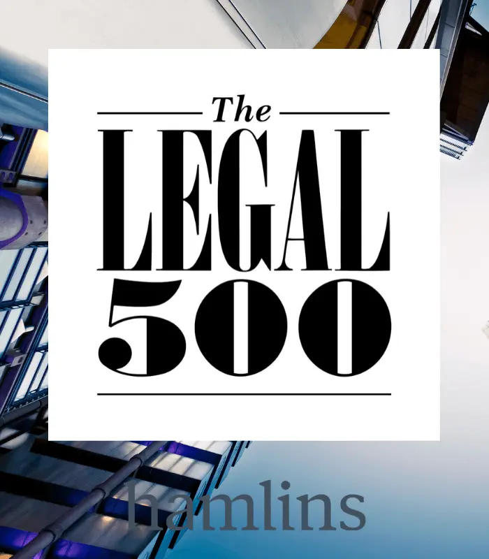 Hamlins receives high praise from clients in The Legal 500 2020