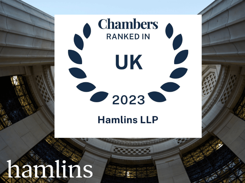 Success for Hamlins in Chambers 2023 UK legal guide